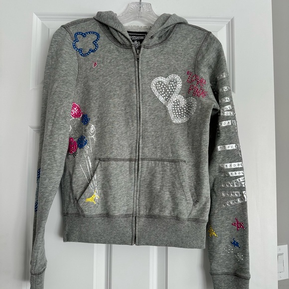 PINK Victoria's Secret Tops - Victoria's Secret Pink Bling Zip up Hoodie